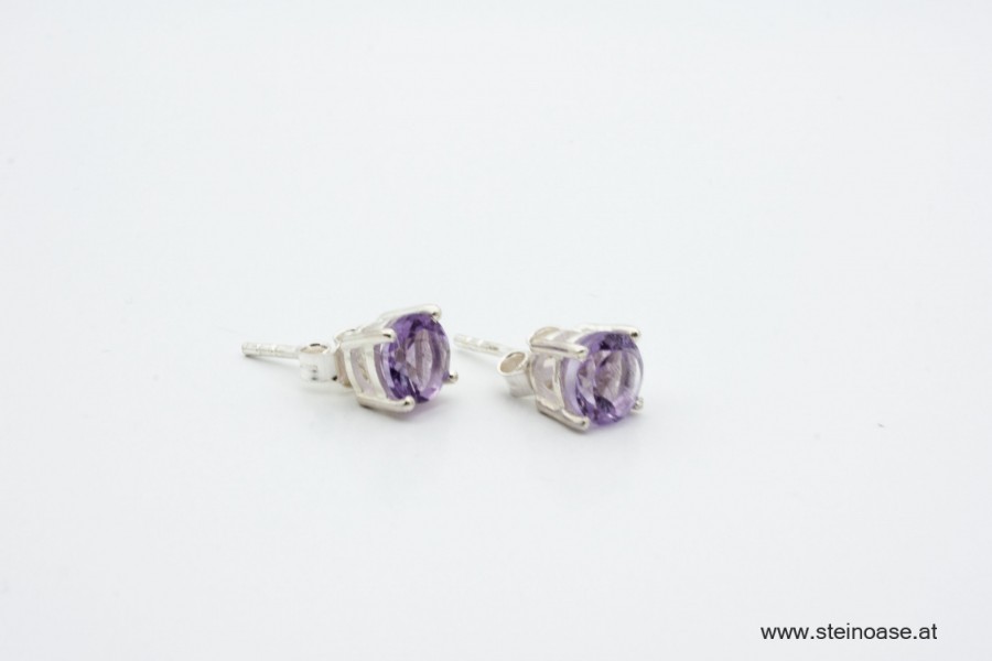 Ohrstecker Amethyst facettiert 7mm